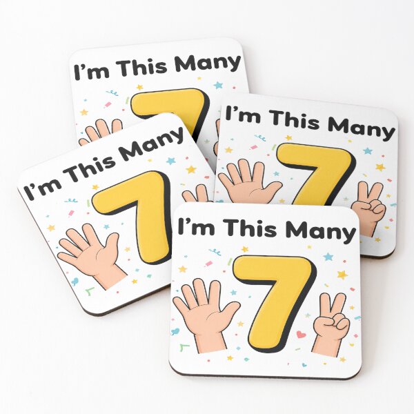 Item preview, I'm This Many Seven — Kids Birthday Shirt designed and sold by Art&Fun.
