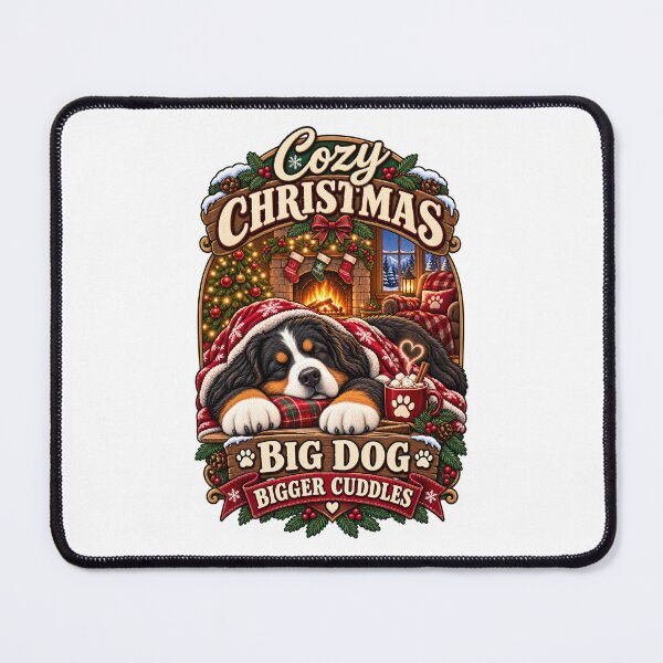 Item preview, Cozy Christmas Bernese Mountain Dog Shirt Big Dog Bigger Cuddles Shirt designed and sold by KnrNazimTHRE4DS.