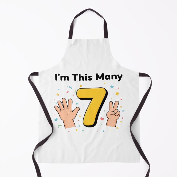 Item preview, I'm This Many Seven — Kids Birthday Shirt designed and sold by Art&Fun.