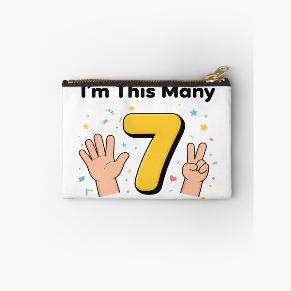 Item preview, I'm This Many Seven — Kids Birthday Shirt designed and sold by Art&Fun.