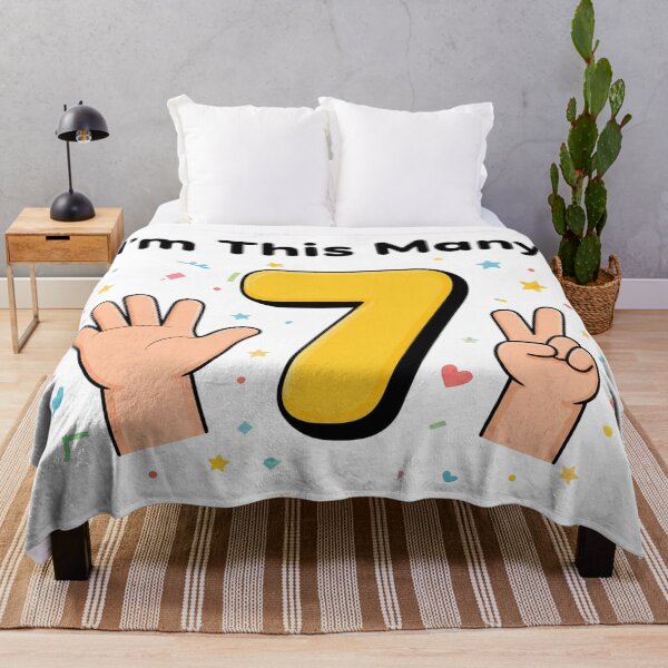 Item preview, I'm This Many Seven — Kids Birthday Shirt designed and sold by Art&Fun.