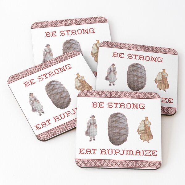 Item preview, Be strong, eat rupjmaize designed and sold by tracemcjoy.