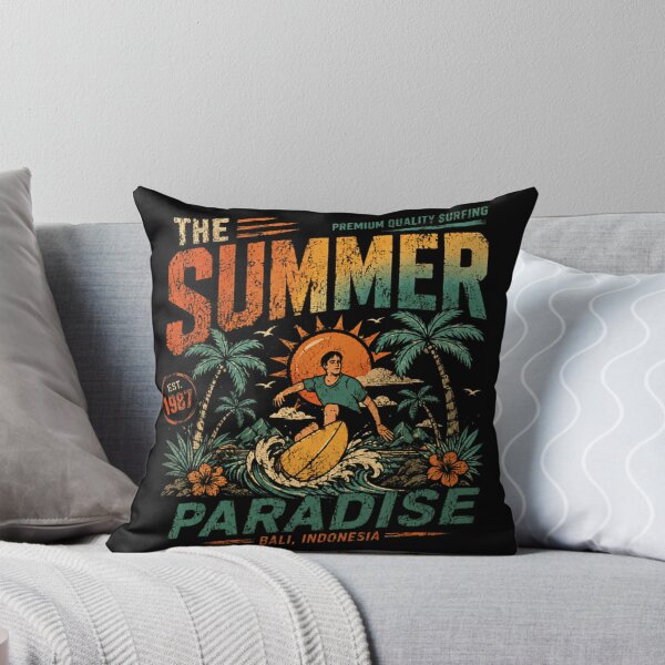 Item preview, The Premium Quality Surfing Summer Paradise Bali Indonesia Est 1987 designed and sold by SkeletonsDanger.