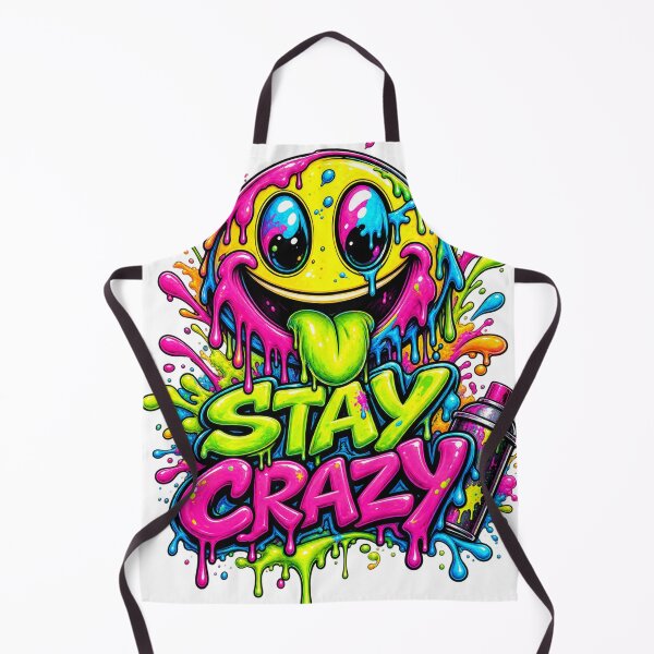 Item preview, Stay Crazy Melting Smile Graffiti Streetwear designed and sold by VYBORA Studio.