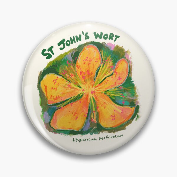Artikelvorschau, Johanniskraut-Kunst – Ausdrucksstarkes Gemälde gelber Wildblumen entworfen und verkauft von PetalHead.