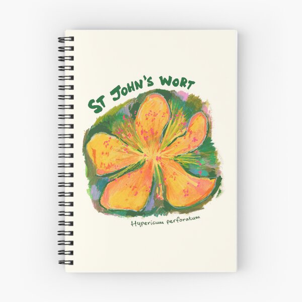 Item preview, St John’s Wort Botanical Art – Expressive Yellow Wildflower Painting designed and sold by PetalHead.