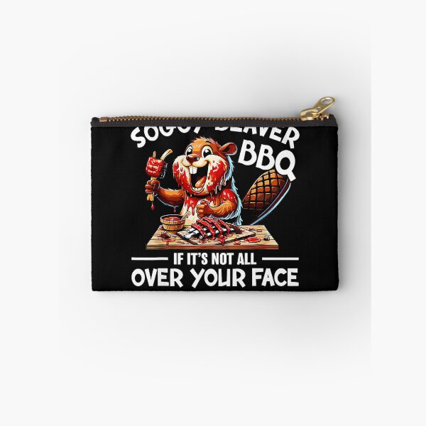 Item preview, Soggy Beaver BBQ If It's Not All Over Your Face You're Eating It Wrong Funny Grilling Pitmaster designed and sold by CharlieConon.