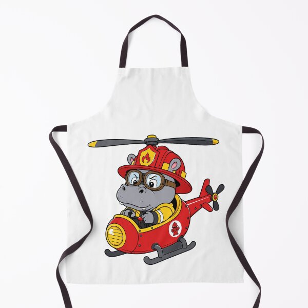 Item preview, Firefighter Hippo – Rescue Helicopter - Ready for a rescue mission! designed and sold by Nubian Style.
