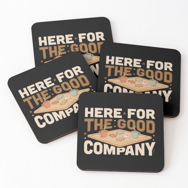Item preview, Here For The Good Company T Shirt, Puzzle Night Shirt, Game Night Tee, Cozy Social Gift designed and sold by Daily Mood Tees.