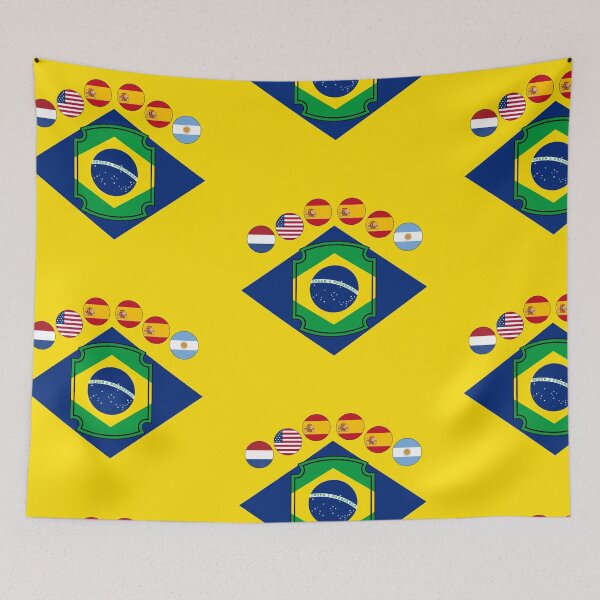 Item preview, Brazil Futsal 6 Stars World Champions - Rival Finals Crest Edition designed and sold by p-Phictures4.