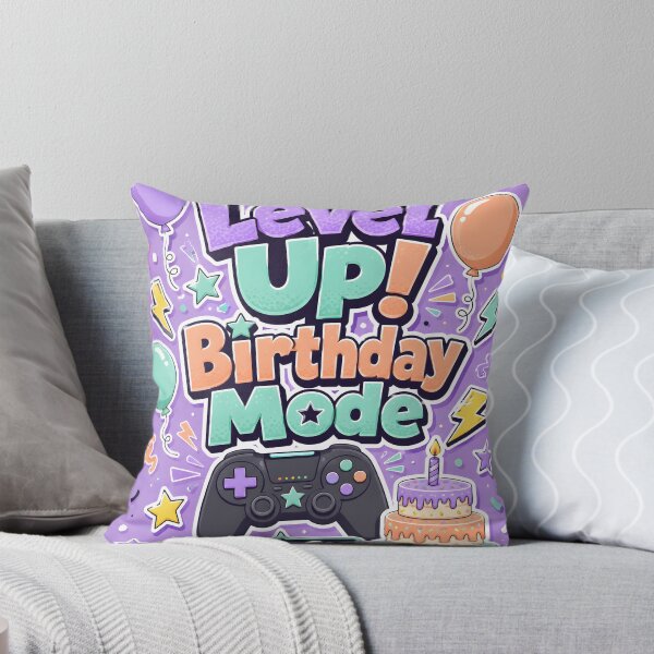 Item preview, Level Up Birthday Mode – Gamer Birthday Design designed and sold by Drift Pattern Studio.