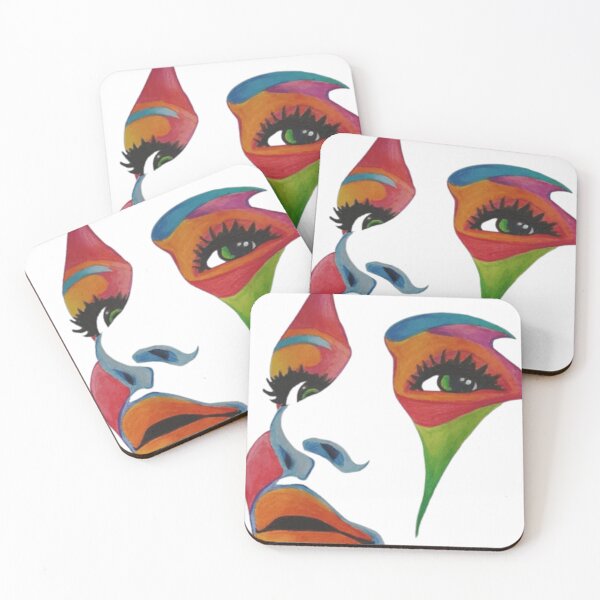 Item preview, Avant Garde Abstract Face Surrealist Minimalist Color Block Artwork designed and sold by ArhaanFashions.