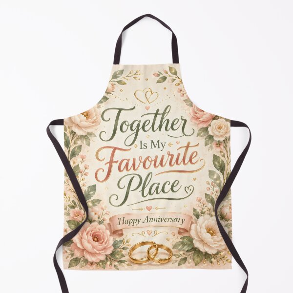 Item preview, Together Is My Favourite Place – Anniversary Floral Design designed and sold by Drift Pattern Studio.
