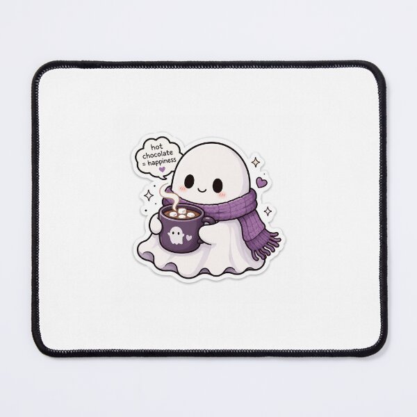 Item preview, ghost drinking hot chocolate designed and sold by bunkerart.