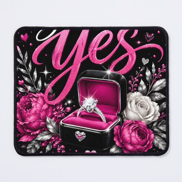 Item preview, She Said Yes – Engaged and Glowing Celebration designed and sold by Drift Pattern Studio.