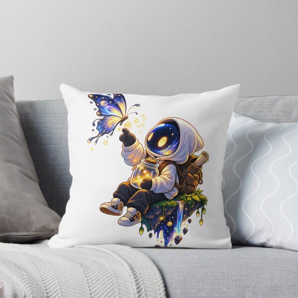 Item preview, Starlight Collector Cosmic Butterfly Dreamy Space Illustration designed and sold by GenZStickerHub1.