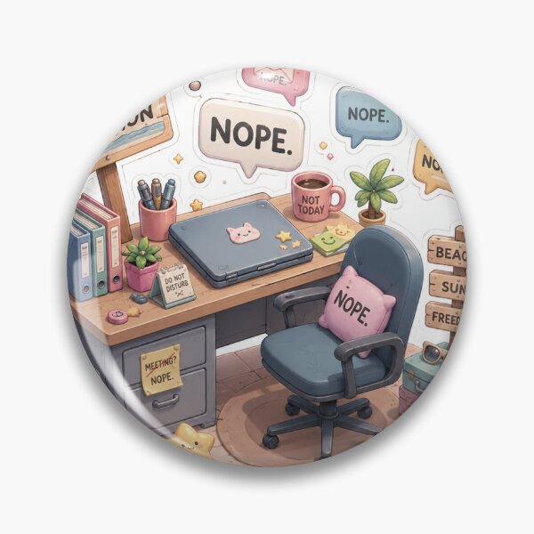 Item preview, Emotionally Out of Office Sticker designed and sold by blossomfun.