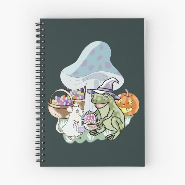 Item preview, Frog Warlock and Ghost Mouse Cottagecore Halloween Art designed and sold by LeshanArt.