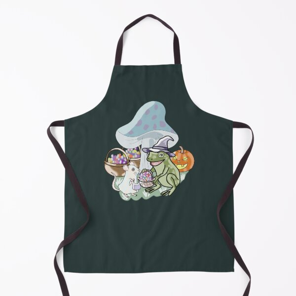 Item preview, Frog Warlock and Ghost Mouse Cottagecore Halloween Art designed and sold by LeshanArt.