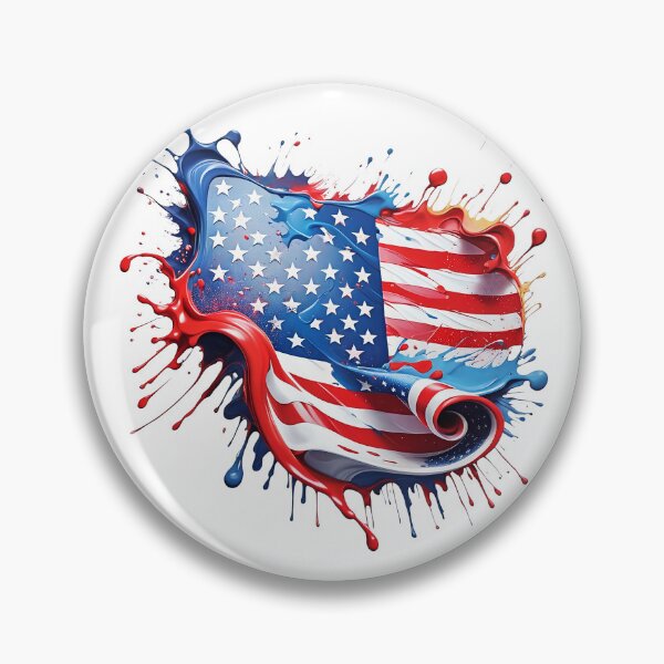 Item preview, Bold American Flag Splash Patriotic Red White Blue designed and sold by Wilcox PhotoArt.