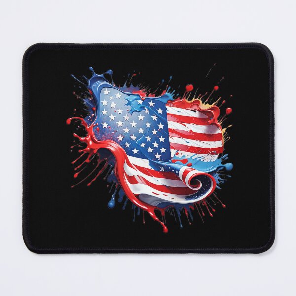 Item preview, Bold American Flag Splash Patriotic Red White Blue designed and sold by Wilcox PhotoArt.