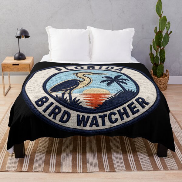 Item preview, Florida Great Blue Heron Coastal Bird Watcher Patch designed and sold by The-Drip-Studio.