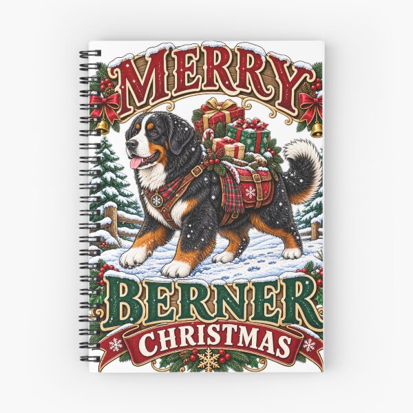 Item preview, Merry Berner Christmas Bernese Mountain Dog Christmas Shirt Gift Delivery designed and sold by KnrNazimTHRE4DS.