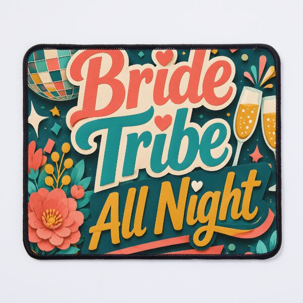 Item preview, Bride Tribe All Night – Colourful Hen Party Design designed and sold by Drift Pattern Studio.
