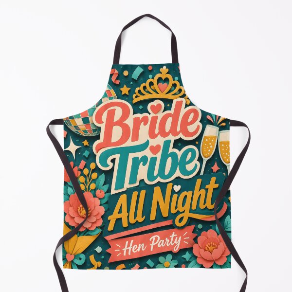 Item preview, Bride Tribe All Night – Colourful Hen Party Design designed and sold by Drift Pattern Studio.