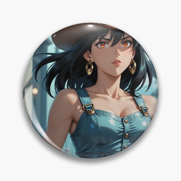 Item preview, Anime Cowgirl Portrait Western Cowboy Girl in Blue designed and sold by Killington.