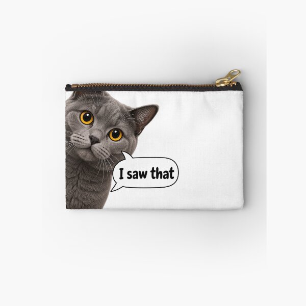 Item preview, I Saw That Funny Gray Cat Meme – Cute Cat Lover Gift designed and sold by TeehMeow.