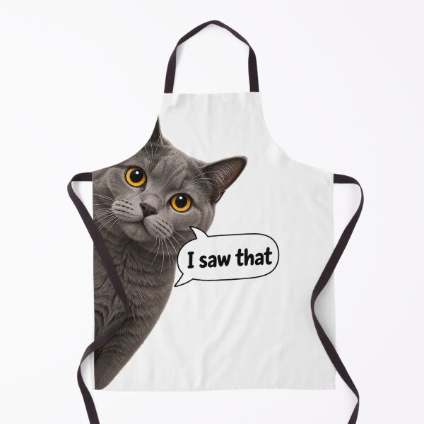 Item preview, I Saw That Funny Gray Cat Meme – Cute Cat Lover Gift designed and sold by TeehMeow.