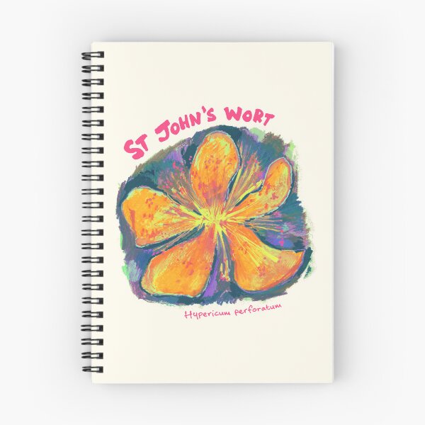 Item preview, St John’s Wort Botanical Art 2 – Expressive Yellow Wildflower Painting designed and sold by PetalHead.