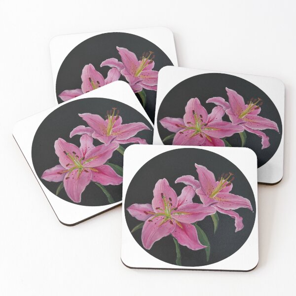 Item preview, Pink lillies designed and sold by Piktzole.