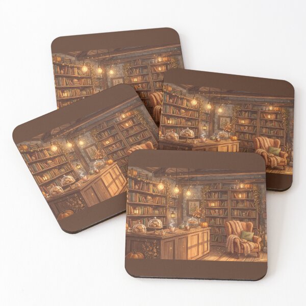 Item preview, Hidden Bookshop Café | Cozy Coffee & Books Cottagecore Wall Art designed and sold by SebastianSpace.