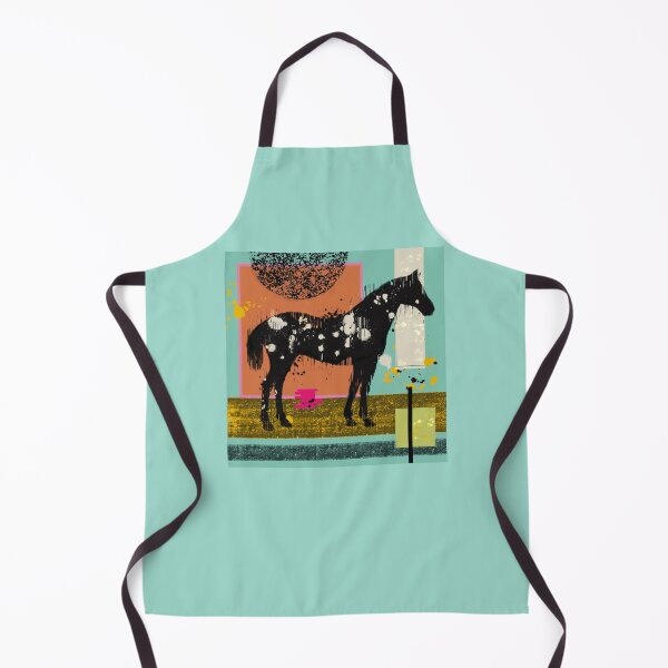 Item preview, Abstract Glitch Horse in Geometric Landscape #1 designed and sold by MikZviagin.