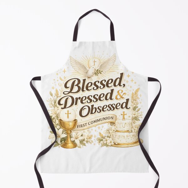 Item preview, Blessed, Dressed and Obsessed – First Communion Design designed and sold by Drift Pattern Studio.