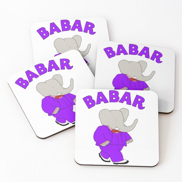 Item preview, babar the elephant purple designed and sold by PhiloDoh.