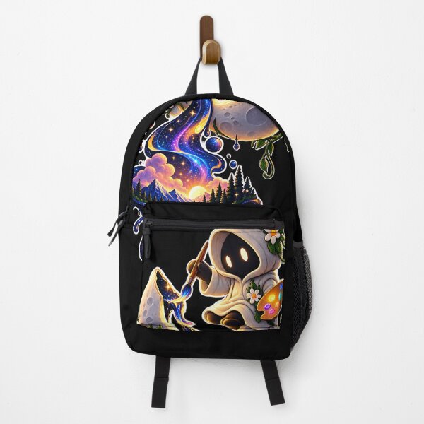 Item preview, Whimsical Moon Painter Surreal Fantasy Art Illustration designed and sold by GenZStickerHub1.