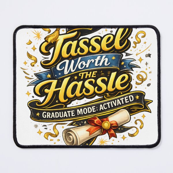Item preview, Tassel Worth the Hassle – Funny Graduation Design designed and sold by Drift Pattern Studio.