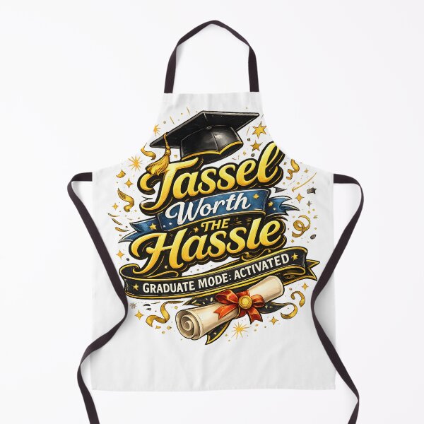 Item preview, Tassel Worth the Hassle – Funny Graduation Design designed and sold by Drift Pattern Studio.