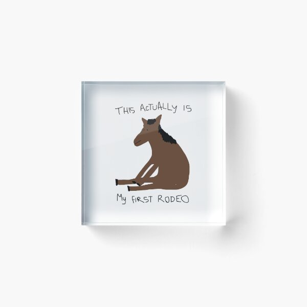 Item preview, Funny Horse First Rodeo Humor Design designed and sold by nojany.