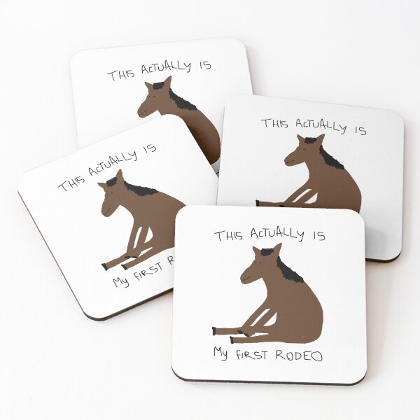 Item preview, Funny Horse First Rodeo Humor Design designed and sold by nojany.