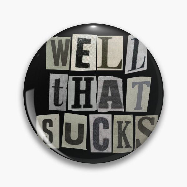 Item preview, Well That Sucks | Vintage Cutout Letter Tee | designed and sold by FuzzDrive.