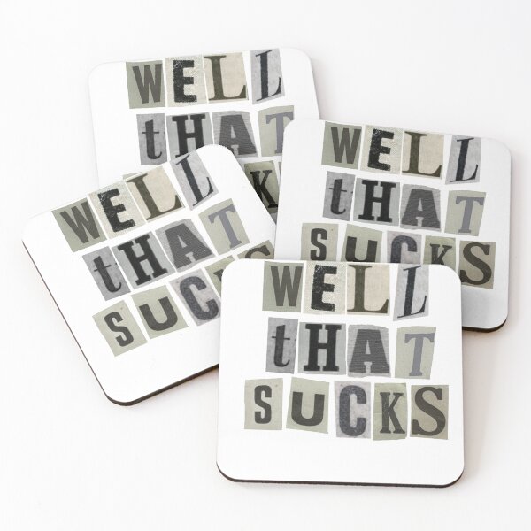 Item preview, Well That Sucks | Vintage Cutout Letter Tee | designed and sold by FuzzDrive.