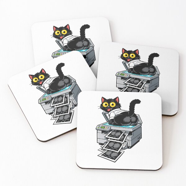 Item preview, Funny Copy Cat on Office Printer designed and sold by LazyPaw Design.