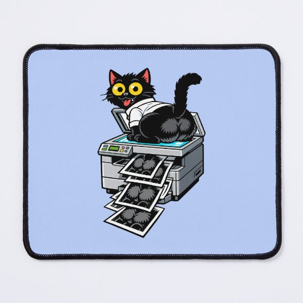 Item preview, Funny Copy Cat on Office Printer designed and sold by LazyPaw Design.