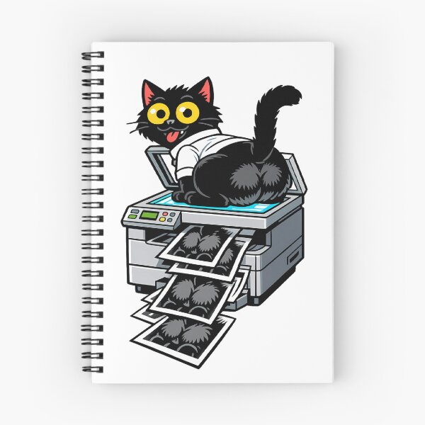 Item preview, Funny Copy Cat on Office Printer designed and sold by LazyPaw Design.