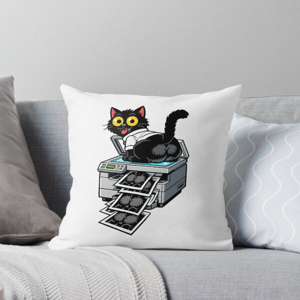 Item preview, Funny Copy Cat on Office Printer designed and sold by LazyPaw Design.
