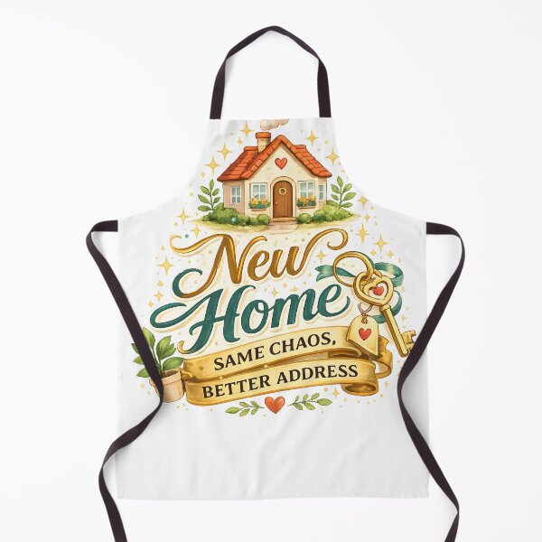 Item preview, New Home, Same Chaos – Funny Housewarming Design designed and sold by Drift Pattern Studio.
